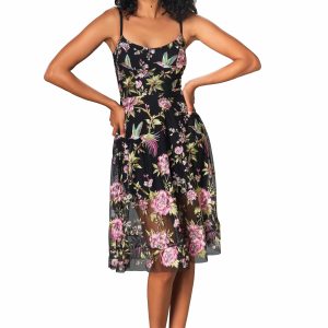 Umalia Hummingbird Embroidery Dress